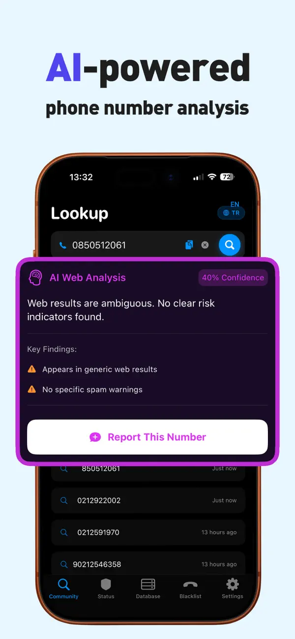 Call & Block block list screen